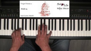 'Finger Fitness for keyboard deel 2, Etude 24, keyboard etudes, Play along, Learn to play, Yamaha'