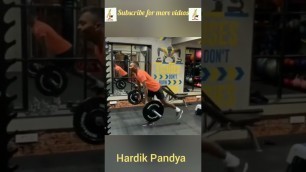 'Hardik Pandya | All rounder | Indian Cricketer | Workout video | Exercises | Weight lifting'