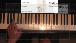 'Finger Fitness for keyboard deel 1, Etude 4, keyboard etudes, Play along, Learn to play, Yamaha'