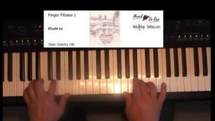 'Finger Fitness 1 for keyboard, Compilation, keyboard etudes, Play along, Learn to play, score Yamaha'