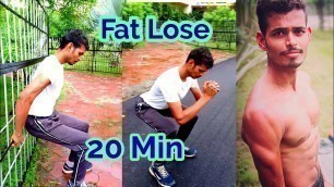20 Min Fat Burning Workout At Home (No Gym)/Fitness Babu