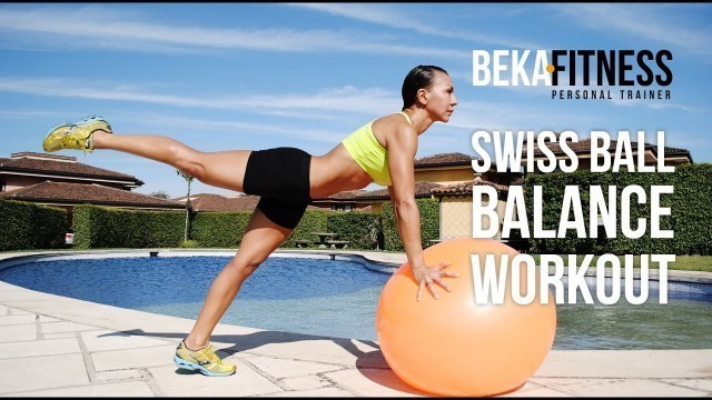 'Swiss Ball Balance Workout- Rebeca Martinez'