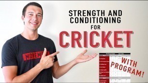 'Strength and Conditioning for Cricket | Sport and Movement Analysis + Cricket Strength Program'