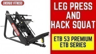 '2 in 1 Machine for Lower Body Workout - ETB 53 Leg Press/ Hack Squat'