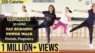 '30mins POWER WALK - Fat Burning Cardio | Periods, Pregnancy, Beginners'