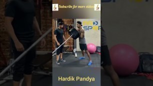 'Hardik Pandya | All rounder | Indian Cricketer | Workout video | Exercises'