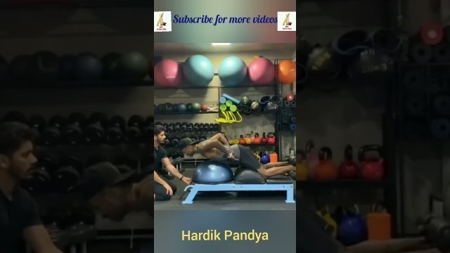 'Hardik Pandya | Indian Cricketer | Workout video | Exercises | All rounder'