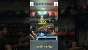 'Hardik Pandya | Indian Cricketer | Workout video | Exercises | All rounder'