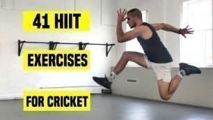 '41 HIIT Exercises for Cricket'