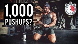 'Attempting 1,000 Push Ups In One Hour | How To Do More Push Ups'