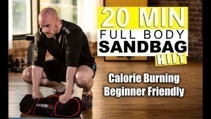 'Sandbag Workout for beginners - Weightloss and Strength building'