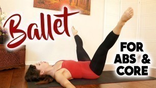 'Beginners Ballet Workout for Core Strength, Abs, Belly Fat, Body Toning Exercises, 20 Minute Fitness'