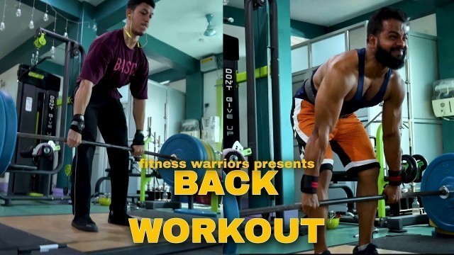 '4 Best Back Workout for beginners |Fitness warriors official | Massive Back Workout |'