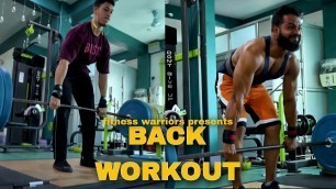 '4 Best Back Workout for beginners |Fitness warriors official | Massive Back Workout |'