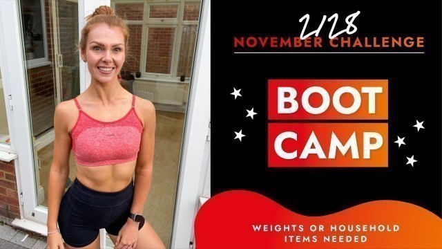 'Day 2 | BOOTCAMP | 28 Day Challenge | 30 Minute HIIT Workout - Weights | BodyByJR TV'