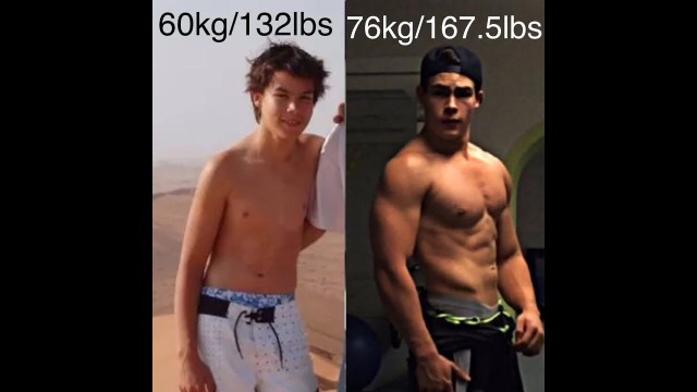 'Gabriel Moreno 2 Year Natural Fitness Transformation 16-18'