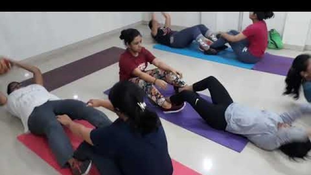 '#Pilates at pure fitness studio shree nagar#fatloss #happymember'