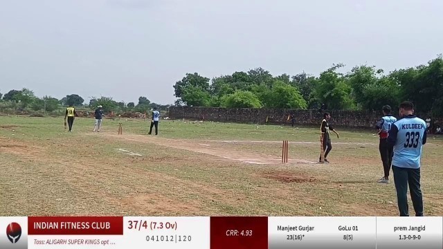 'Live Cricket Match | INDIAN FITNESS CLUB vs ALIGARH SUPER KINGS | 21-Sep-22 01:30 PM 20 overs | ALIG'