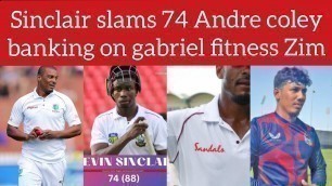 'west indies coach coley banking on shannon gabriel fitness to face Zimbabwe in 1 test match GHE'