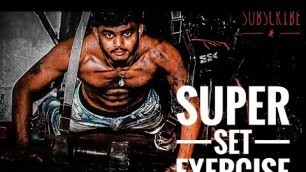 'Super set exercise || Babu fitness present || REPETITION FITNESS CLUB||'