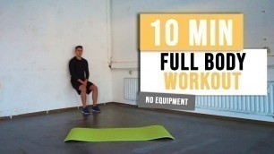 '10 MIN FULL BODY QUARANTINE Workout | Beginner Workout | Body Concept.'