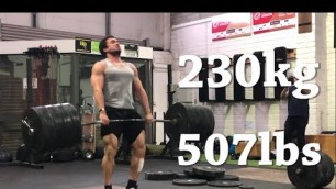 '230kg/507lbs Clean @98.7kg BW - Maxing Out with Gabriel Sincraian'