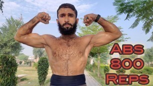 'HIIT Abs Workout|800 Reps|Full Motivation|@pakistani boy'