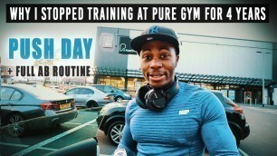 'THIS IS WHY I NEVER TRAIN AT PURE GYM... | Fitness Vlog'
