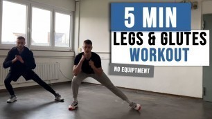 '5 MIN LEGS & GLUTES Workout | No Equipment | Advanced Workout | Body Concept.'