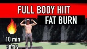 10 min Full Body Hiit workout - Burn lots of calories / NO EQUIPMENT/ entrainement abdos