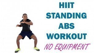 '20 Minute HIIT Standing Abs Workout No Equipment/ Flat Belly Home Workout'