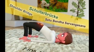 'Setu Bandha Sarvangasana Yoga (Blender + Eevee + Flex Rig Animation)'
