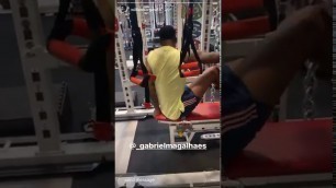 'Aubameyang and Gabriel in the gym'