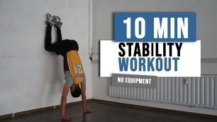 '10 MIN FULL BODY STABILITY Workout | No Equipment | Advanced Workout | Body Concept.'