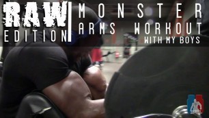 'Monster Arm Workout with My Boys | RAW Edition | Gabriel Sey'