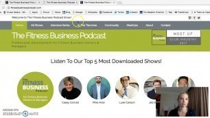 'Fitness Business Podcast | How to subscribe to the show notes'