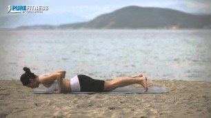 'Kneeling Lunge Yoga Pose by Fotini Bitrou - Pure Fitness'