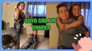 'TRAINING STEPS WORKOUT|| KASSY AND HER KUYA GABRIEL'