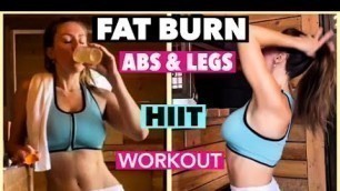 'Burning some stay at home fat - HIIT PILATES WORKOUT VIDEO (ABS & LEGS)'