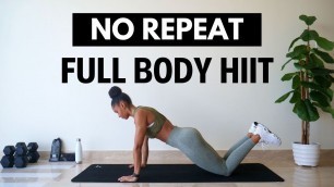 No Repeat Full Body Workout | Fat Burning HIIT | 10 Minutes