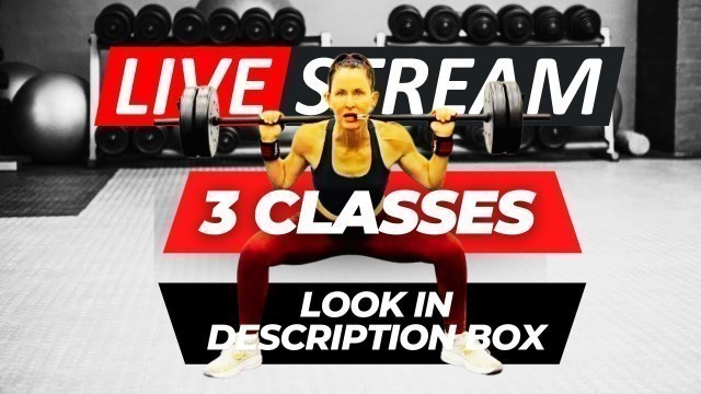 'LIVESTREAM Group Fitness Class ➡️ #350➡️Kickboxing  Bodyweight Core ➡️ Full Body Power PUMP'