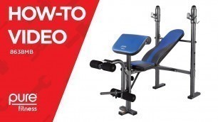 'Pure Fitness How-To Video: Multi-Purpose Workout Bench 8638MB'