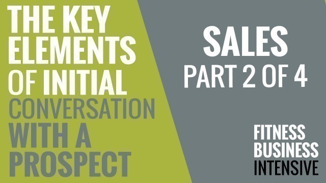 'EP 135 | Selling Fitness - Initial Conversation with Prospect | Casey Conrad'