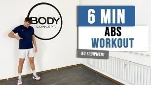 '6 MIN ABS WORKOUT | No Equipment | Advanced Workout | Body Concept.'