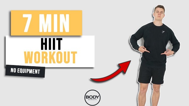 '7 MIN HIIT Workout | No Equipment | Beginner Workout | Body Concept.'