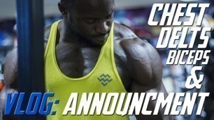'Chest Workout & Announcement VLOG | Feat Chiso | Gabriel Sey'