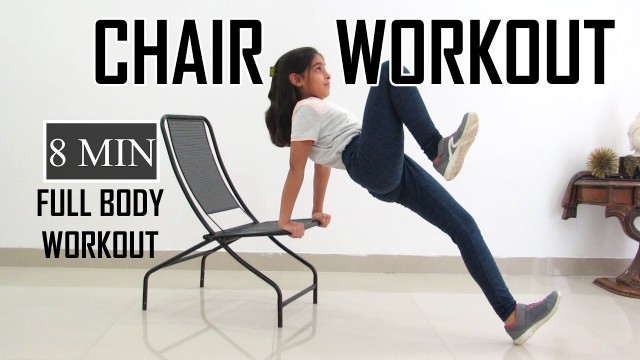 'CHAIR WORKOUT PART 2 | Full Body HIIT, Abs Fitness Exercise'