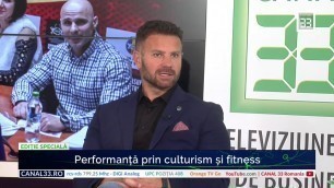 'Culturism şi fitness -  Gabriel Toncean, președintele Federației Române de Culturism și Fitness'