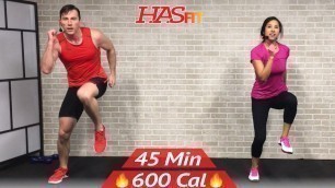 '45 Min Tabata HIIT Cardio and Abs Workout No Equipment Full Body at Home Training for Fat Loss'