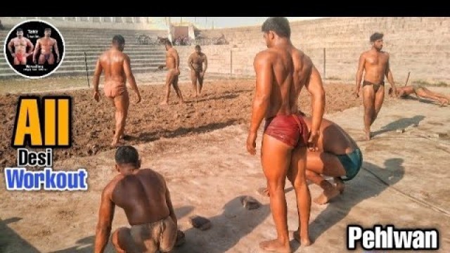 'Desi Pehlwan Workout Pure Fitness Model || Tahir Pehlwan Jhedu'